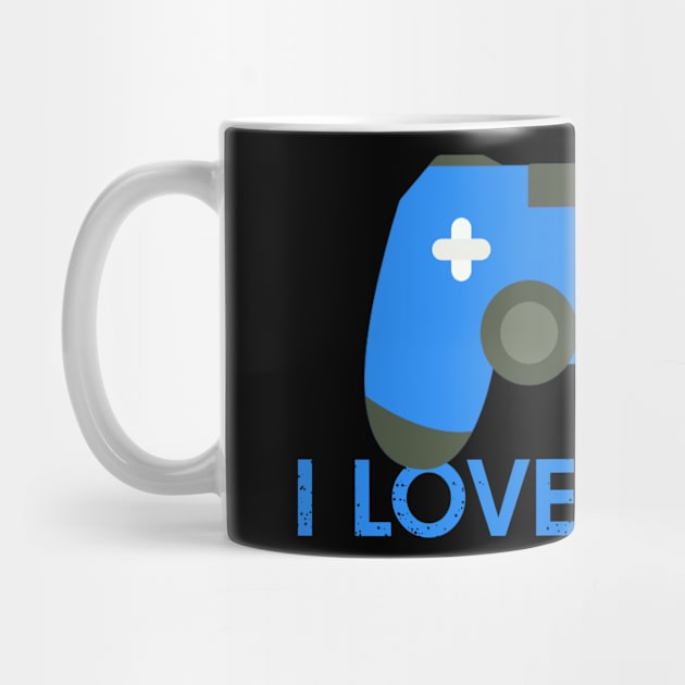 I LOVE GAMES t shirt for gamers playstation 5 game t shirt by Morsy